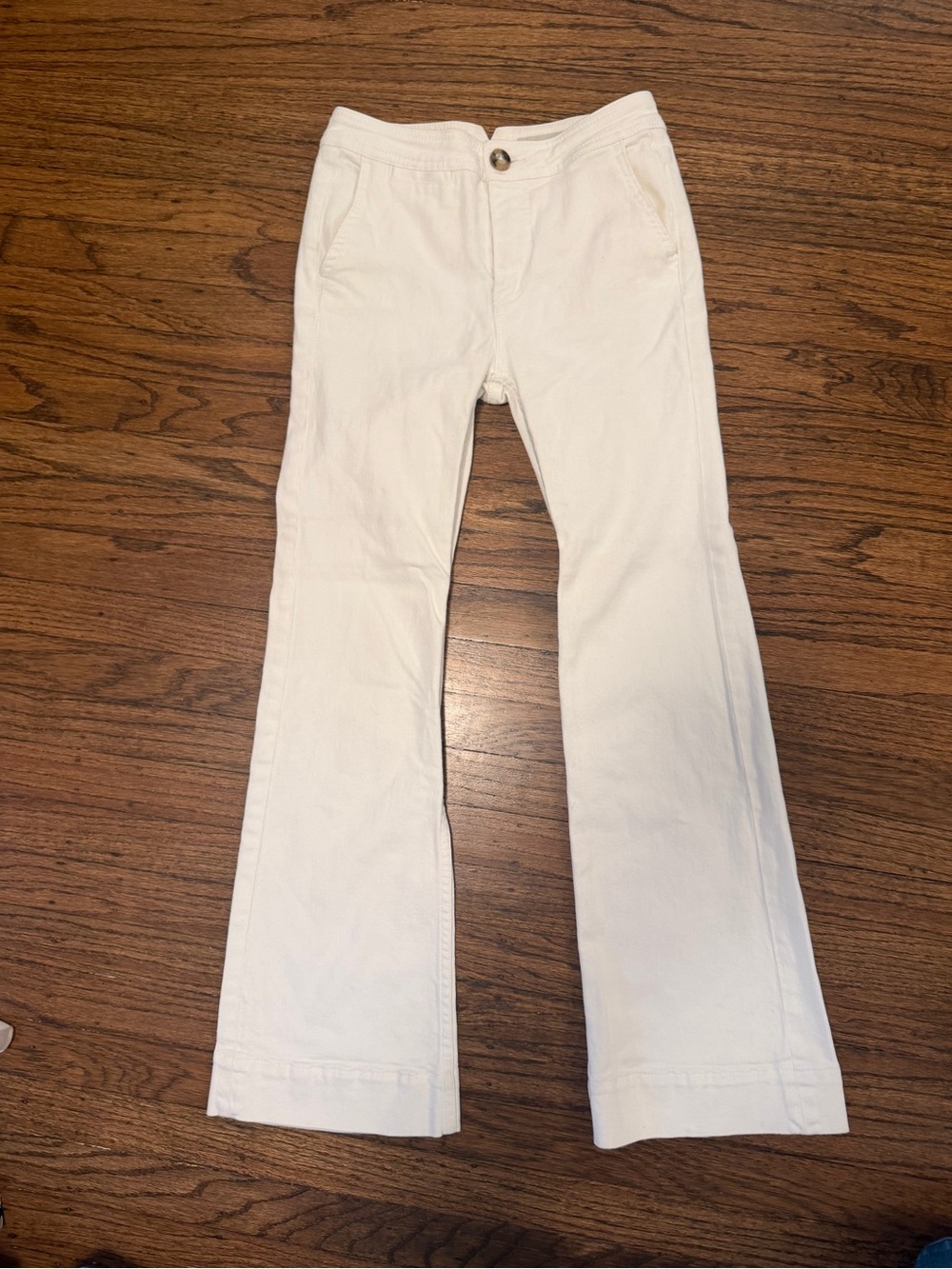 Pilcro and the Letterpress (Anthropologie) White High-Rise Bootcut Jeans - 25P